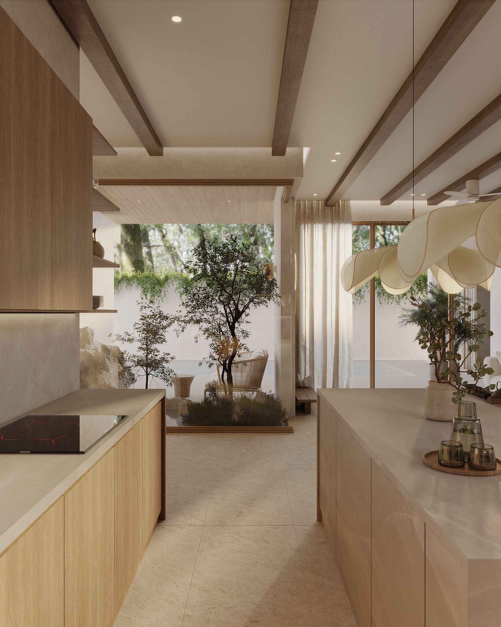 Kitchen & Garden View